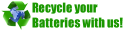 Recycle your batteries with us